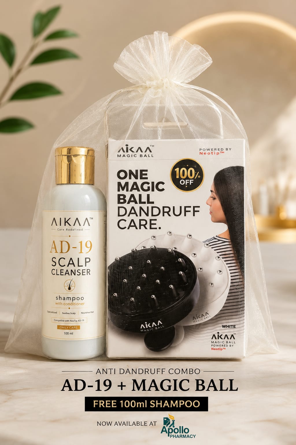 AIKAA AD-19 Launch Pack with free 100ml shampoo