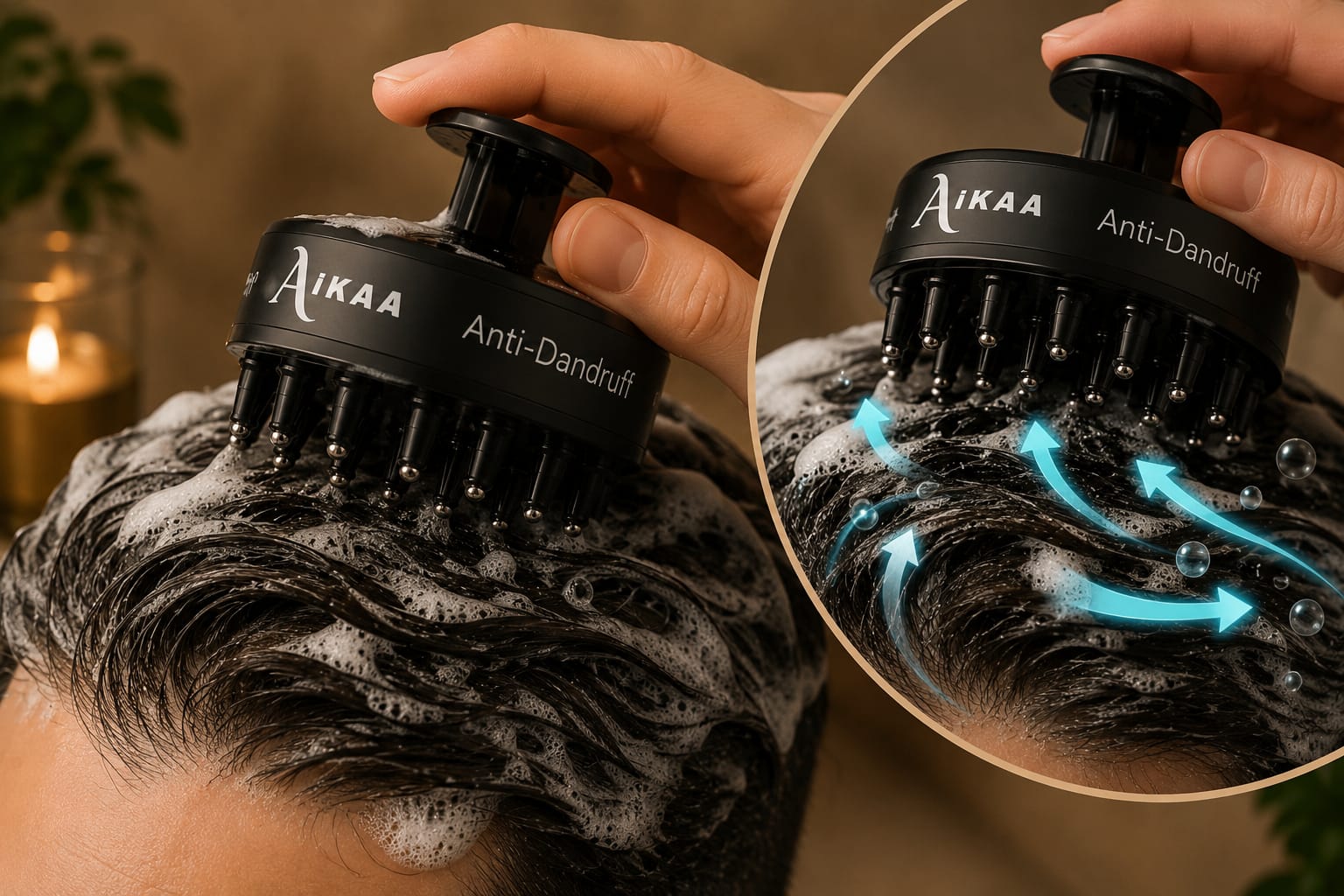 Stage 2: shampoo activation with AD-19
